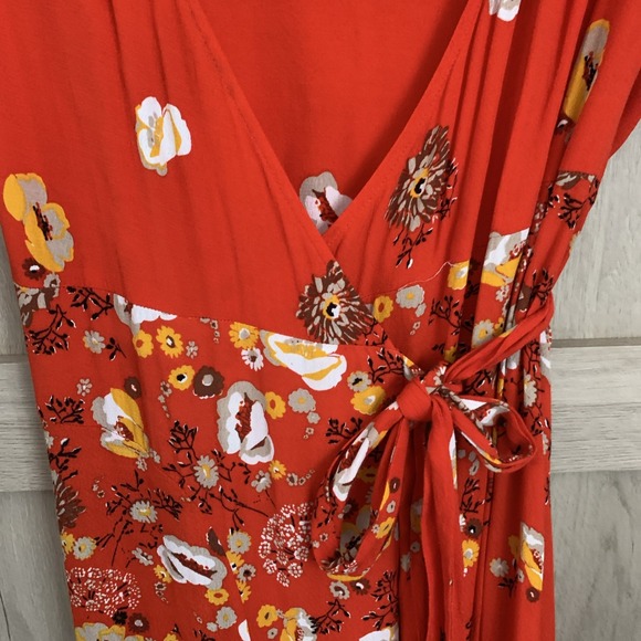 Free‎ People Jess Wrap Floral Maxi  Dress Women size Small Boho - Picture 5 of 7